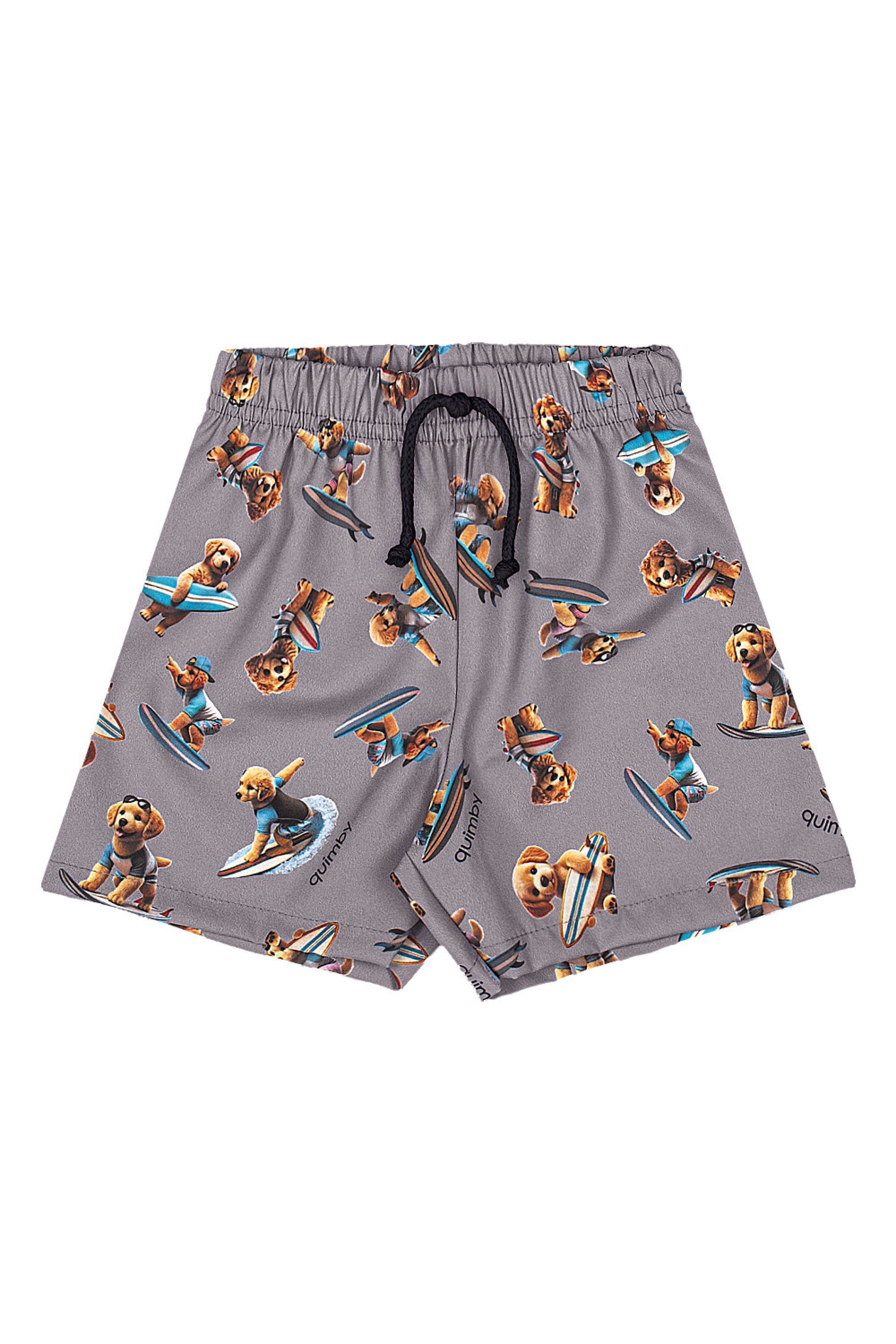 Conjunto Surf Dog para Bebê Menino com Regata e Bermuda (Amarelo Claro) Quimby - Imagem 10